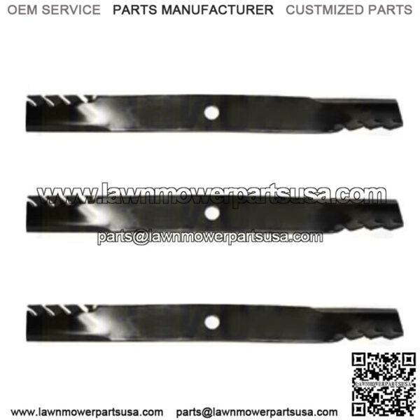 3-Pack 396-743 Blades Fits John Deere TCU15882 777 797 2520 2720