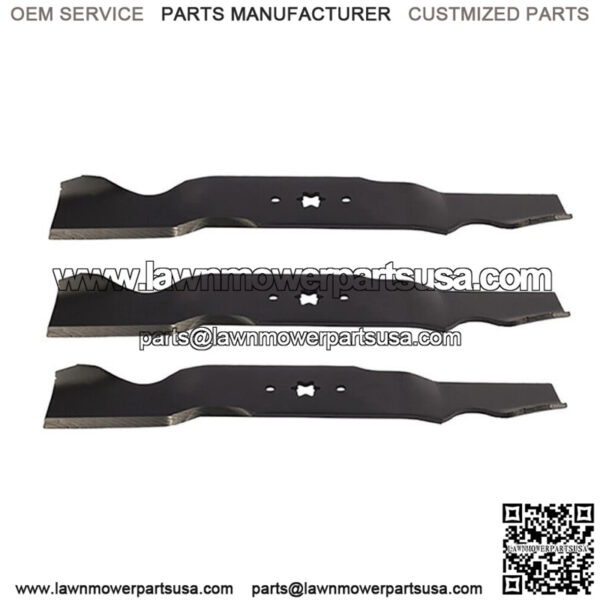 561541 3-Blade Set for 54 Inch Cut MTD Fits Cub Cadet Troy-Bilt
