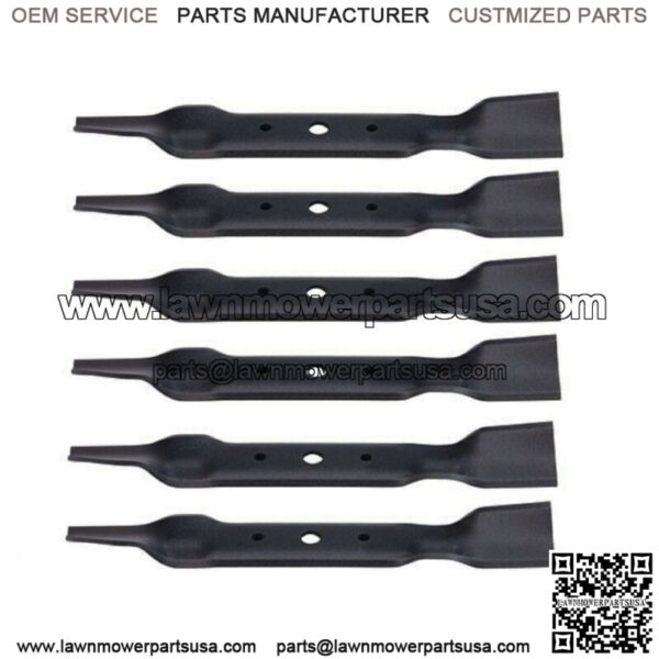 6 REPL JOHN DEERE MOWER BLADES 48 CUT L120 L130 GX20250 GY20568 91-108 330-619