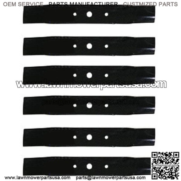 6 Mower Blades Fits John Deere 48 Cut L120 L130 GX20250 GY20568 91-108 330-619