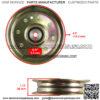 Idler Pulley For Craftsman Husqvarna GTH2248 GTH2250 GTH2254 GTH2350 GTH2548 - Image 2