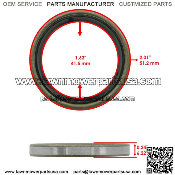 Caster Fork Oil Seal for Scag SCR42-25CH Cougar 42" Deck Zero-Turn Mower - Image 2