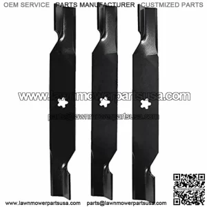 3 Set Riding Mower Blades 54" Deck Poulan Pro Craftsman Z254 Zero Turn