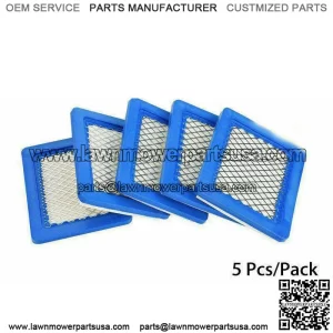 5PCS Air Filter Lawn Mower Filters For Briggs&Stratton 491588 491588s 399959 H/P