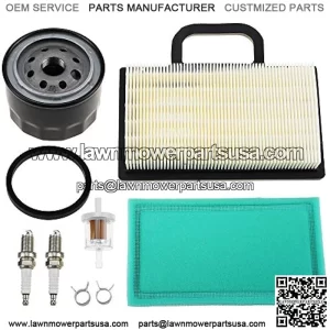 698754 273638 Air Filter 691035 Fuel Filter 696854 Oil Filter Spark Plug for Briggs and Stratton 499486 499486S Intek Extended Life Series V-Twin 18-26 HP Lawn Mower