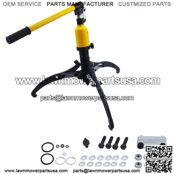 5 Ton Hydraulic Gear Puller Pulling 3in1 Pumps Oil Tube Drawing Machine Garage - Image 2