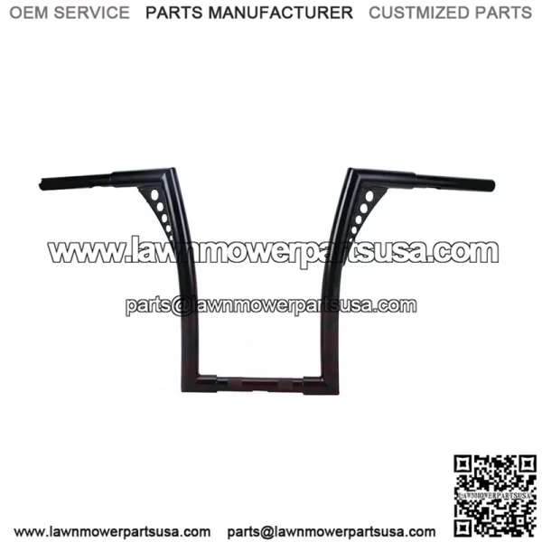 16" Rise Vivid Black Hangers Handlebars For Harley Softail Dyna Sportster XL