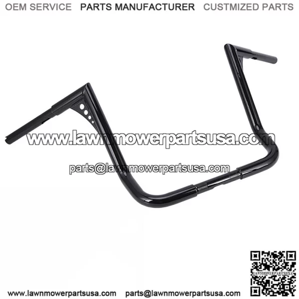 16" Rise Glossy Black Handlebars For Harley Touring Electra Glide 1982-2021