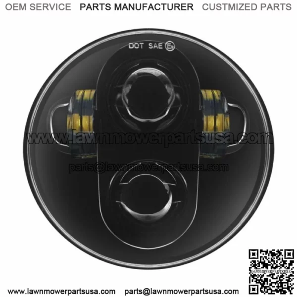 Hogworkz 5-3/4 White LED Blackout Head Lamp Light 45W 24V Harley Dyna Softail XL (For: Harley-Davidson)