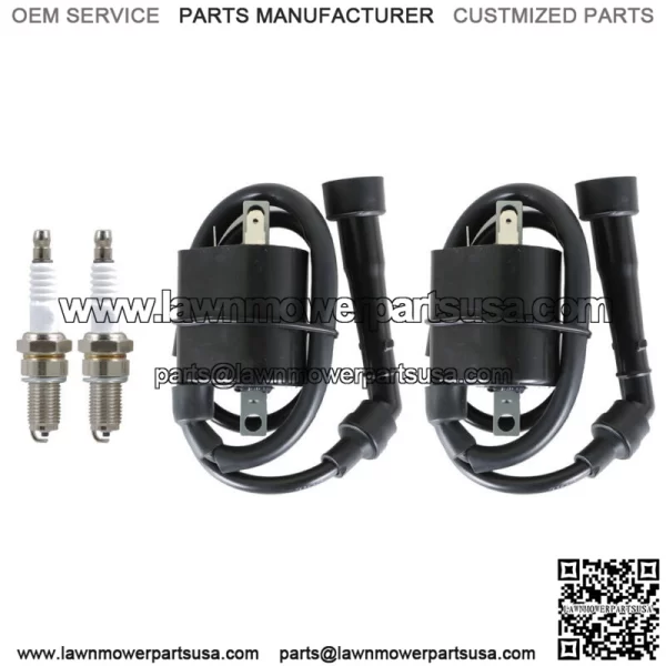For Yamaha Motorcycle VIRAGO 535 XV535 1987-2000 Pair Ignition Coil & Spark Plug