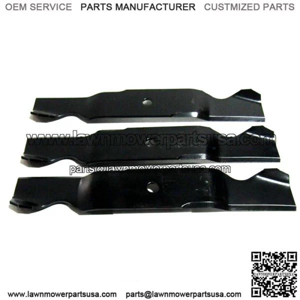 3 XHT BLADES FOR MTD CUB CADET 759-3820 759-3857 742-3013-0637 54" CUT 3"WI