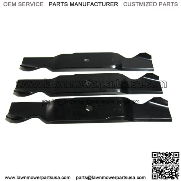 3 XHT BLADES FOR MTD CUB CADET 759-3820 759-3857 742-3013-0637 54" CUT 3"WI - Image 2