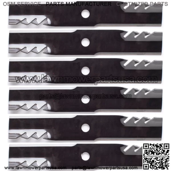 6PK 596-322 G5 Gator Blades for 52" Exmark 103-6392, 103-6402