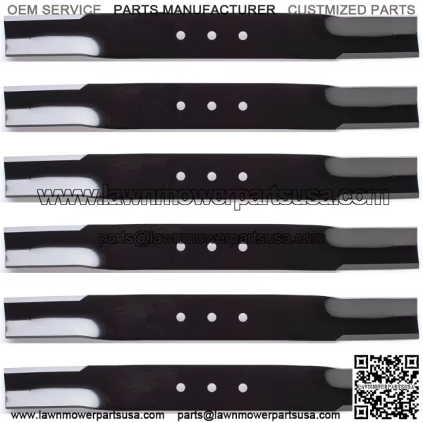 6PK 91-050 Replacement Blades for 60" Swisher 20186, 3293, 9004, 9037