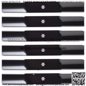 6PK 98-093 Replacement Blades for 42" Troy-Bilt 942-0616, 942-04308
