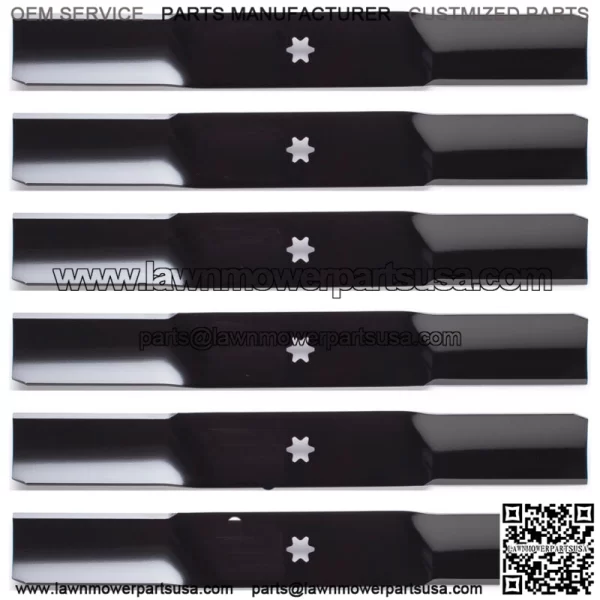 6PK 98-093 Replacement Blades for 42" Troy-Bilt 942-0616, 942-04308