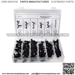 54Pcs Car Body Wiring Harness Fastener Routing Clips Convoluted Assortment Parts (For: Ford F-150)