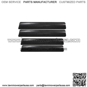 4x Car Door Plate Sill Scuff Cover Anti-Scratch Carbon Fiber Sticker Black Parts (For: Ford F-150)