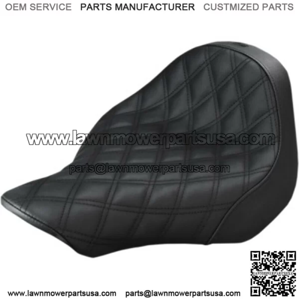 Saddlemen Black Renegade Lattice Stitch Solo Seat Harley 13-17 Softail Breakout (For: Harley-Davidson)